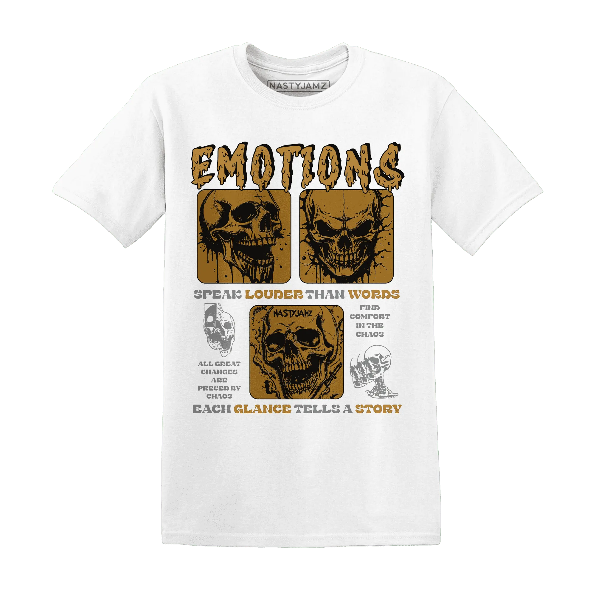 Wheat-13s-NastyJamz-T-Shirt-Match-Emotions-Skull