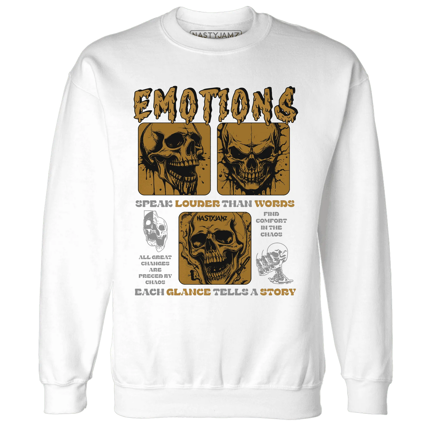 Wheat-13s-NastyJamz-Sweatshirt-Match-Emotions-Skull