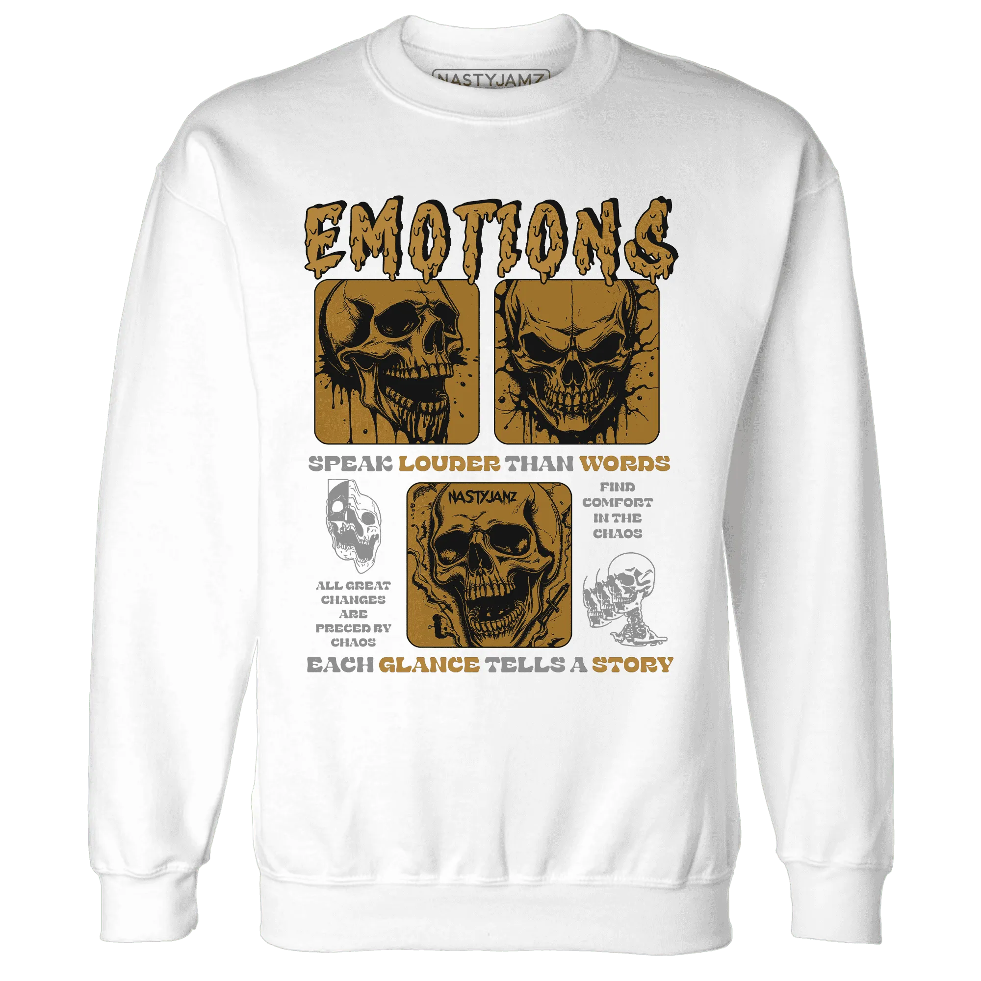 Wheat-13s-NastyJamz-Sweatshirt-Match-Emotions-Skull