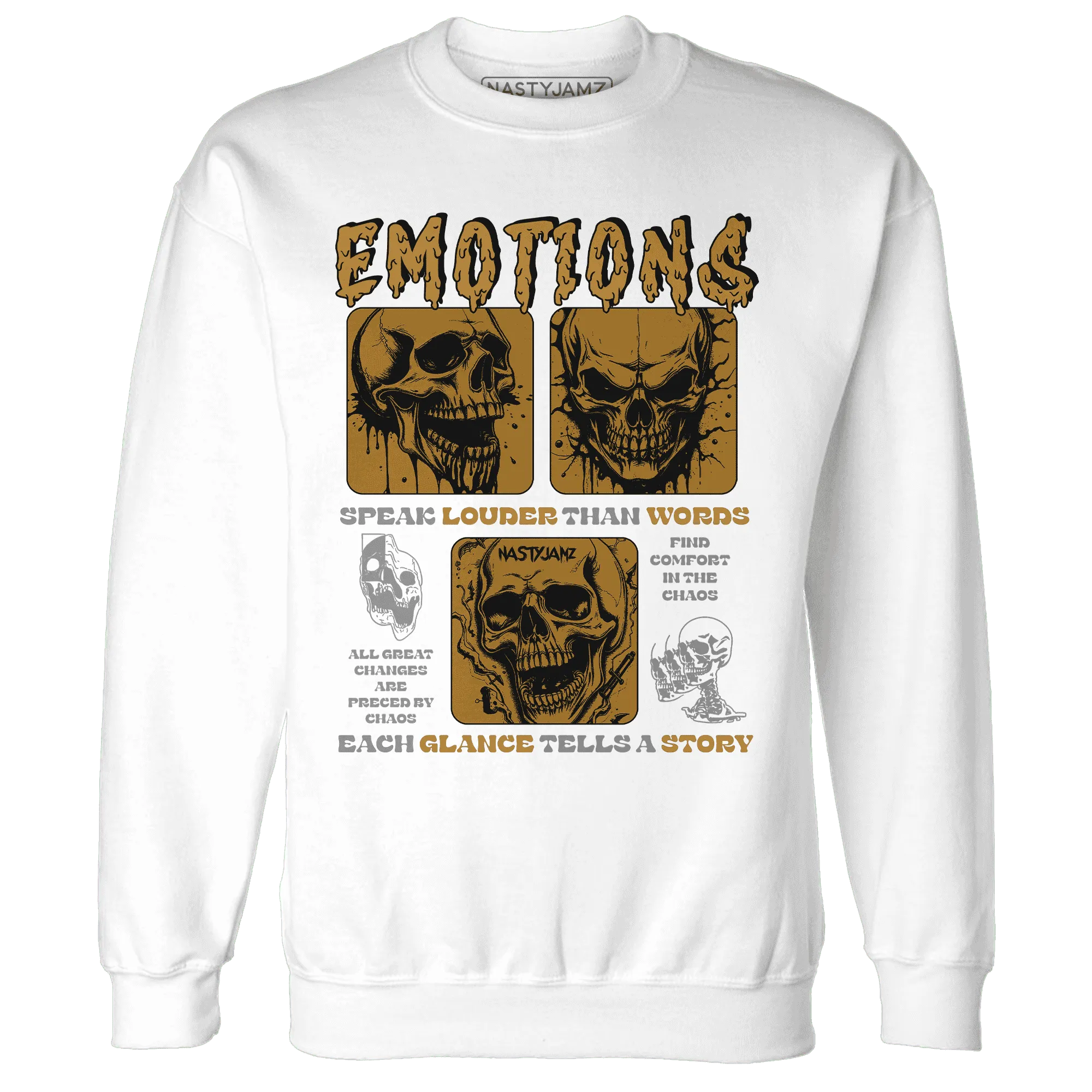 NastyJamz-Wheat-13s-Sweatshirt-Match-Emotions-Skull