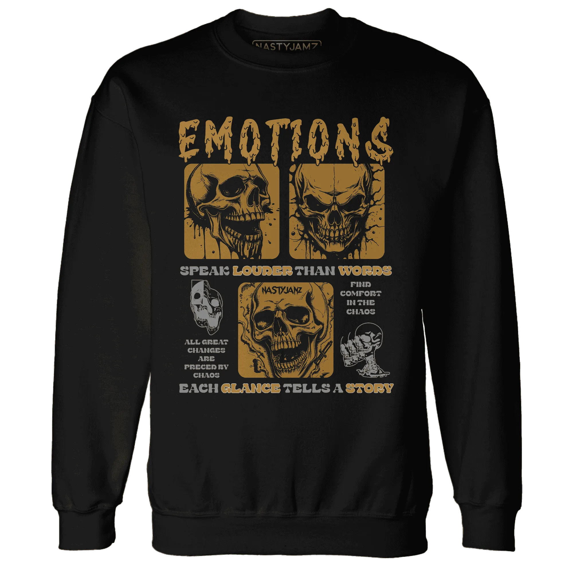 Wheat-13s-NastyJamz-Sweatshirt-Match-Emotions-Skull