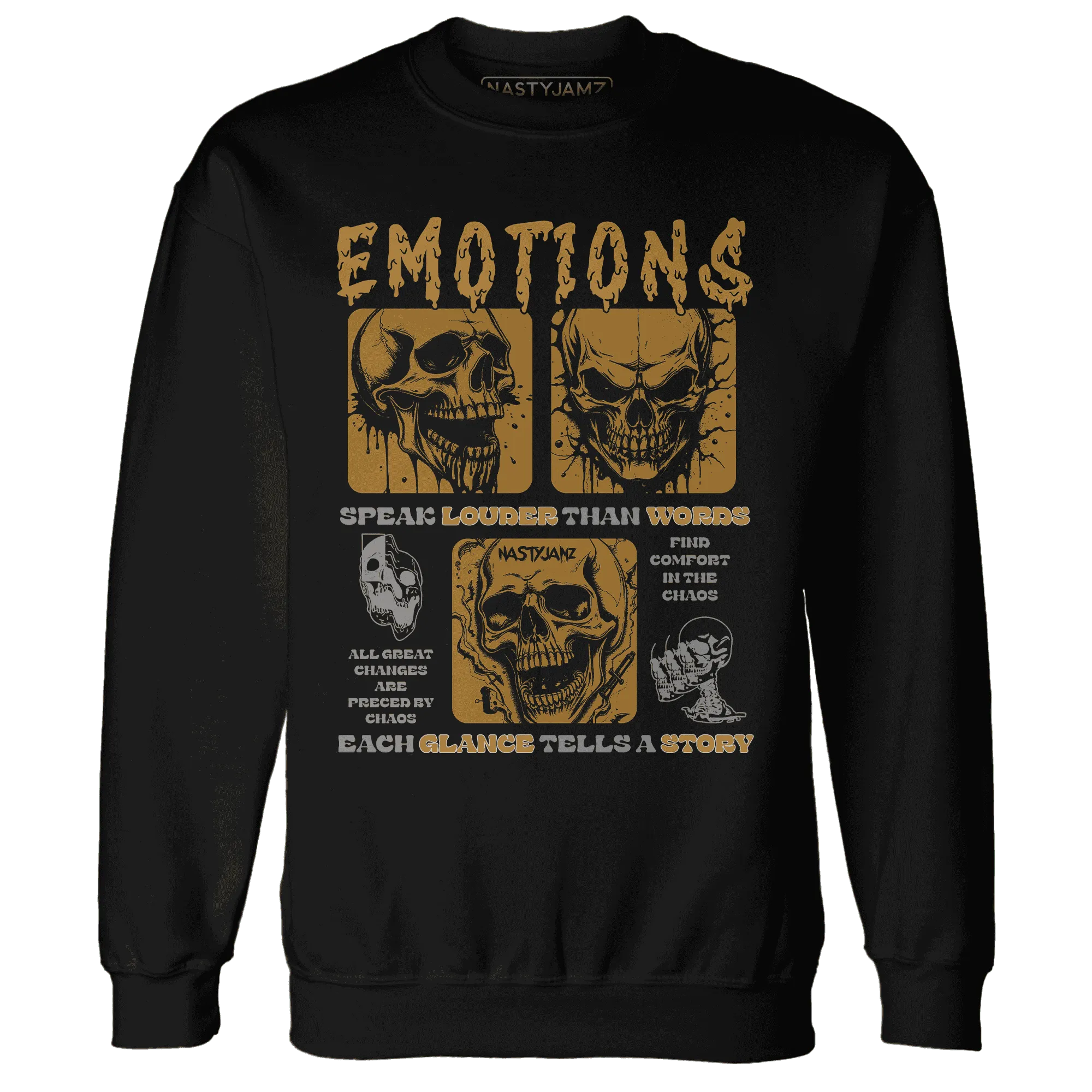 NastyJamz-Wheat-13s-Sweatshirt-Match-Emotions-Skull