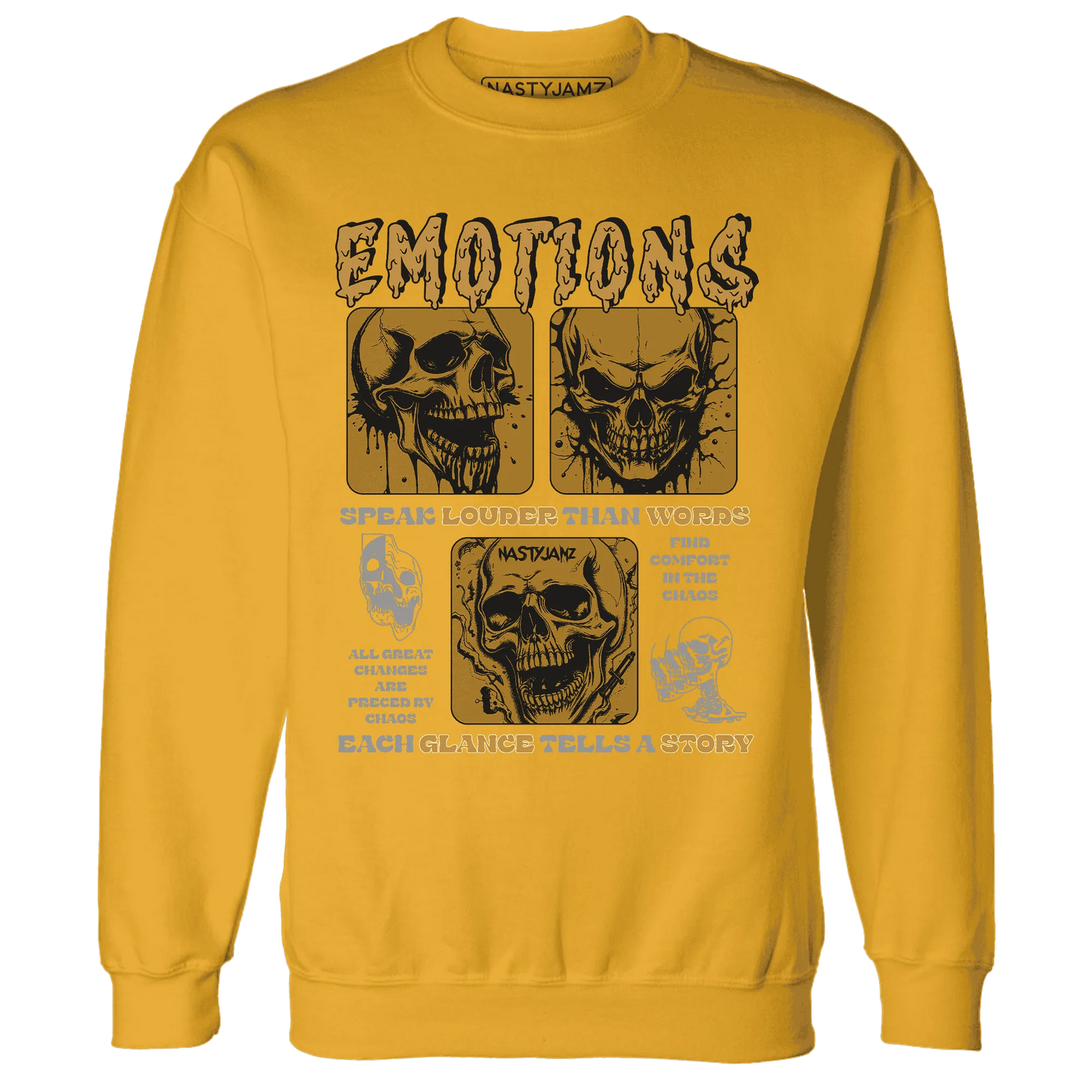 NastyJamz-Wheat-13s-Sweatshirt-Match-Emotions-Skull