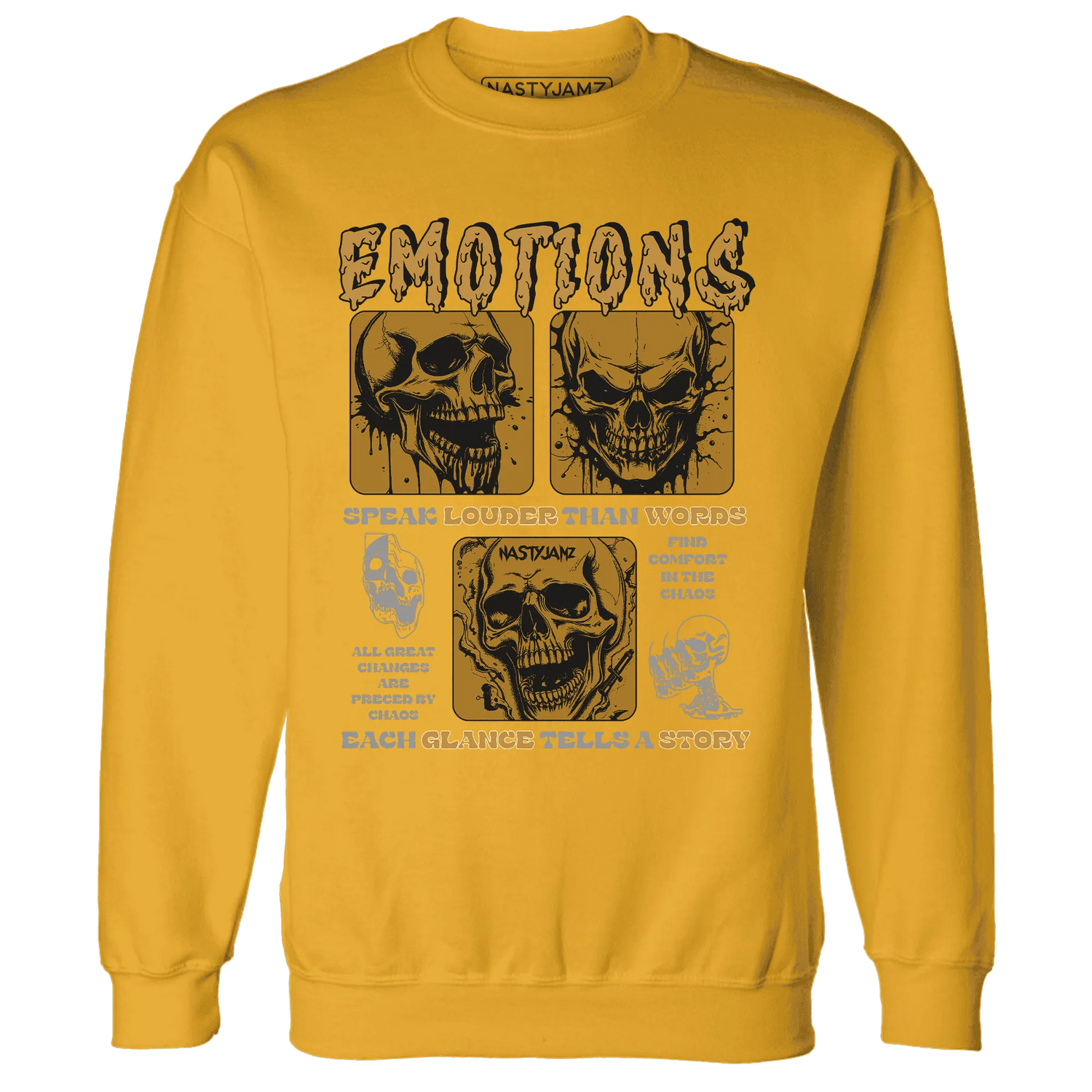 Wheat-13s-NastyJamz-Sweatshirt-Match-Emotions-Skull