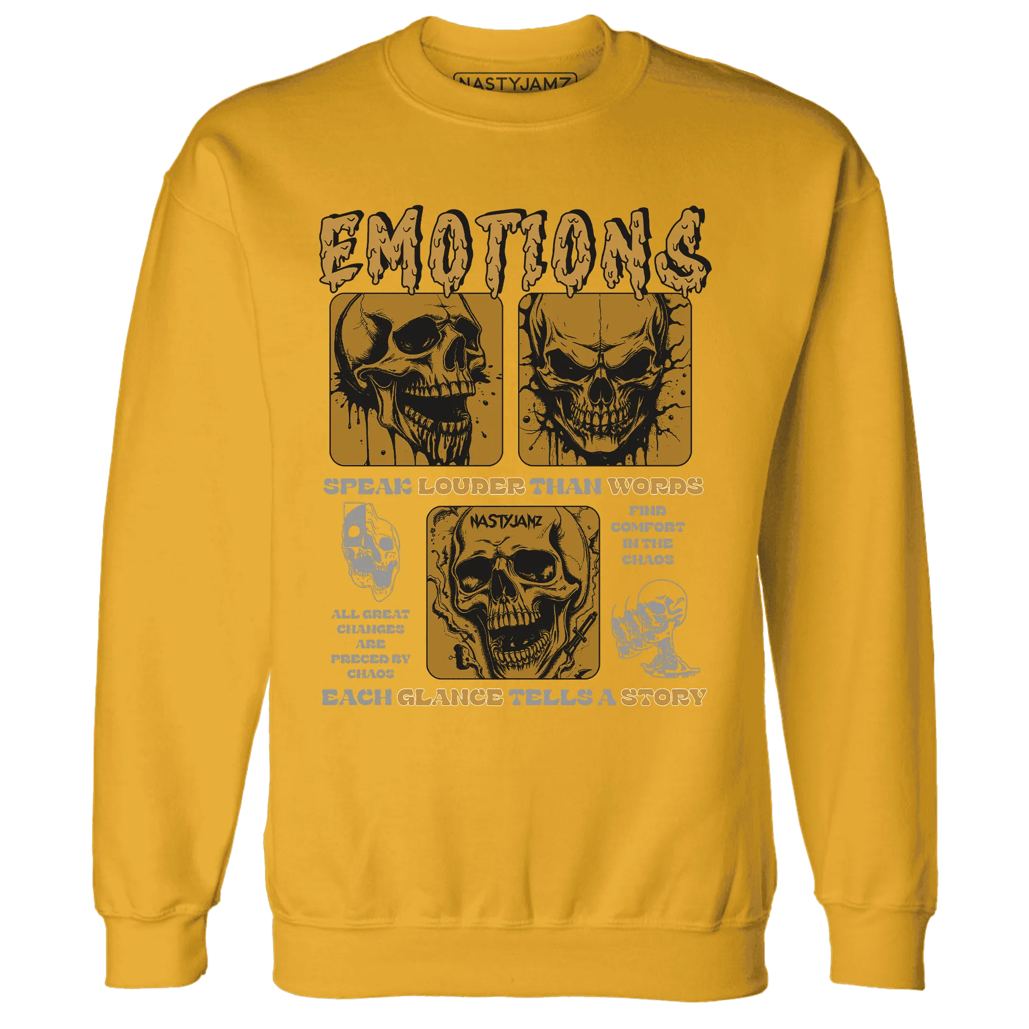 Wheat-13s-NastyJamz-Sweatshirt-Match-Emotions-Skull