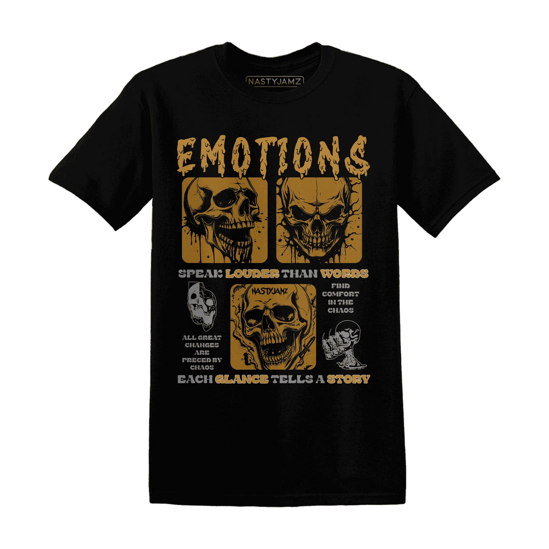 Wheat-13s-NastyJamz-T-Shirt-Match-Emotions-Skull