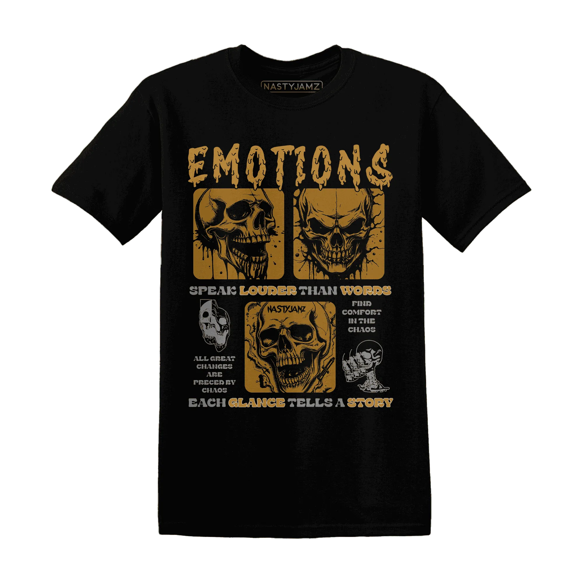 Wheat-13s-NastyJamz-T-Shirt-Match-Emotions-Skull