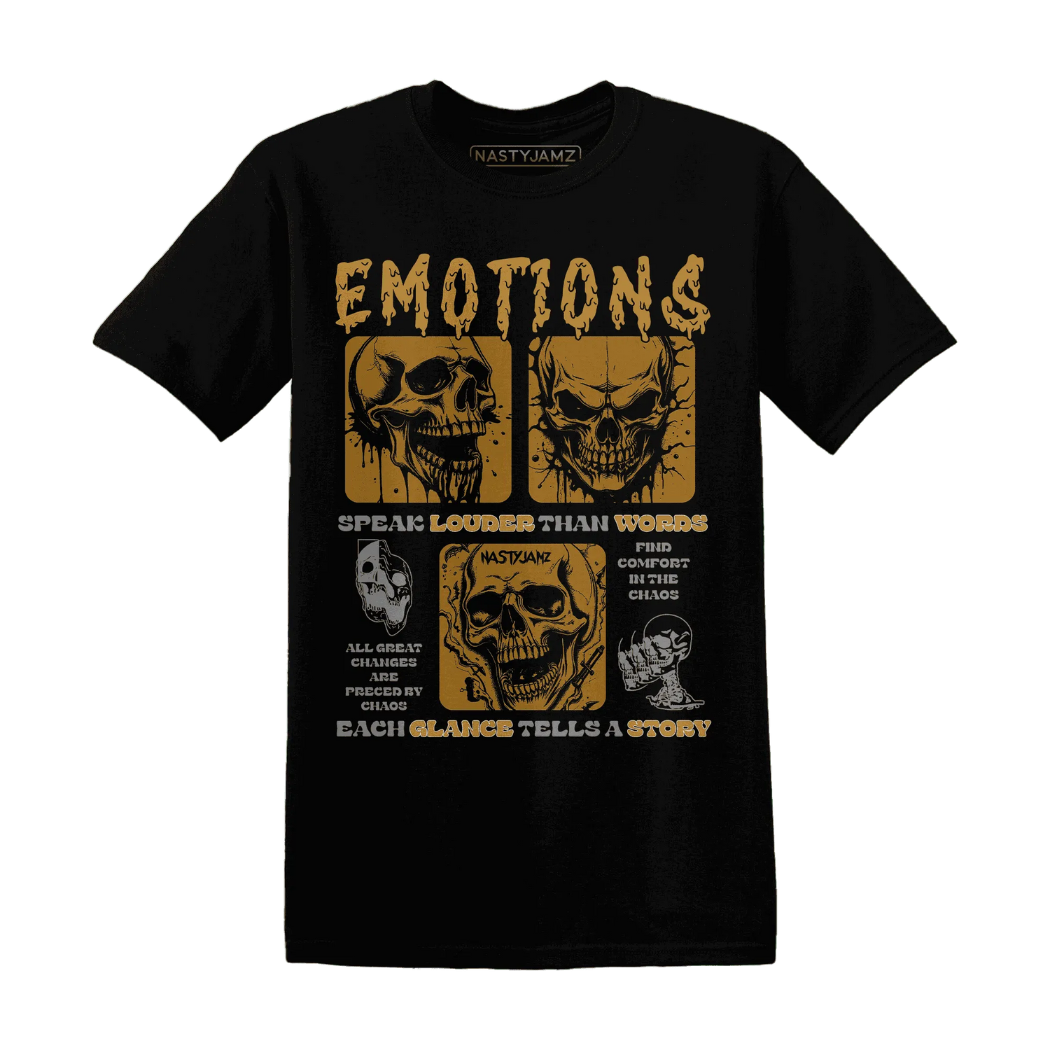 NastyJamz-Wheat-13s-T-Shirt-Match-Emotions-Skull