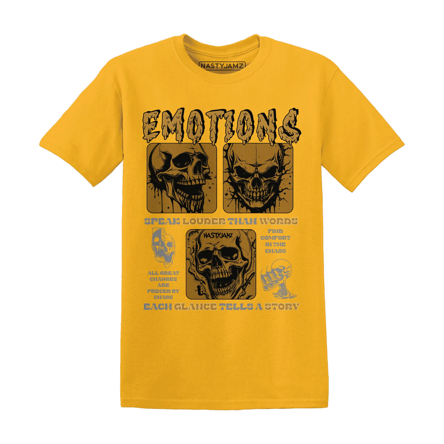 Wheat-13s-NastyJamz-T-Shirt-Match-Emotions-Skull