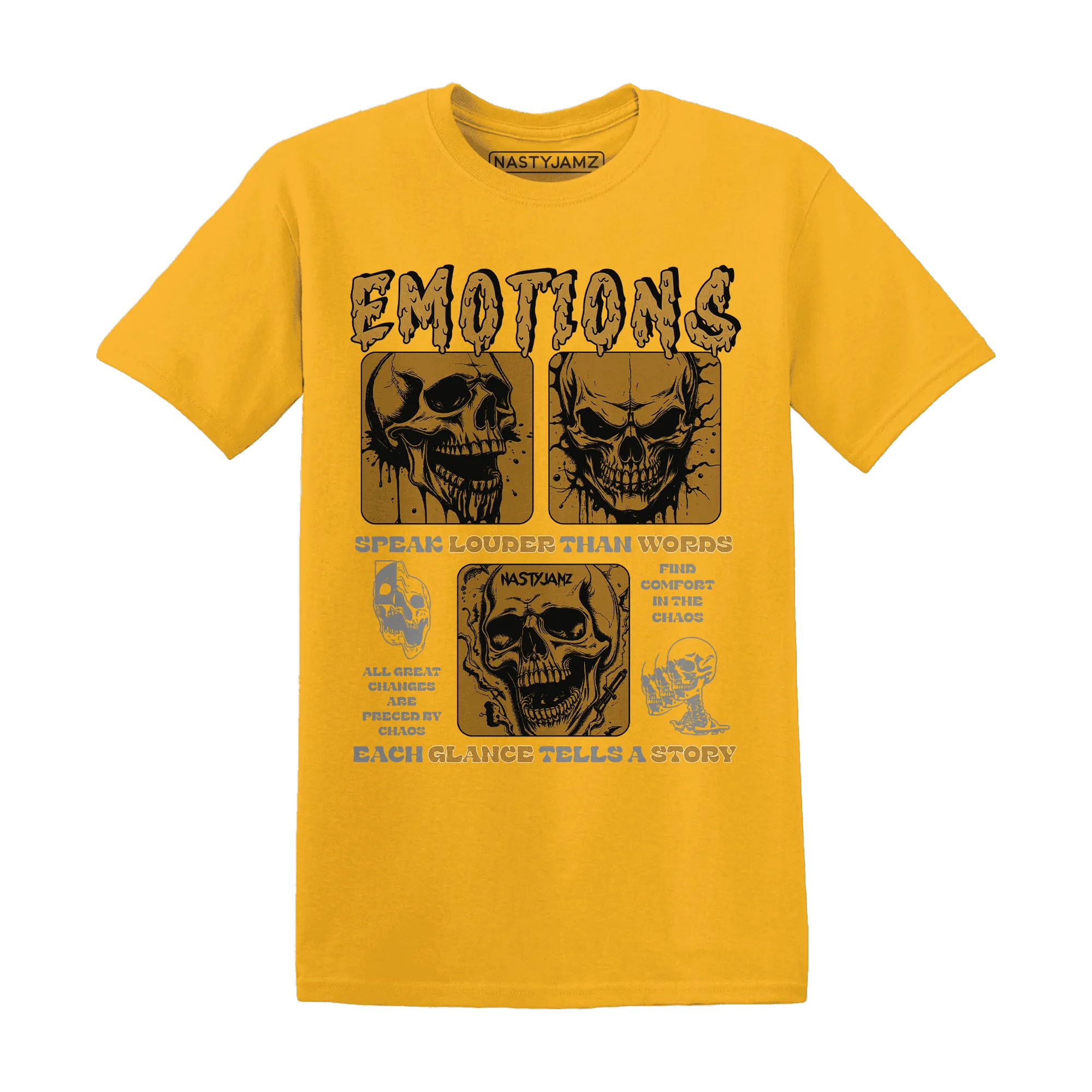 Wheat-13s-NastyJamz-T-Shirt-Match-Emotions-Skull