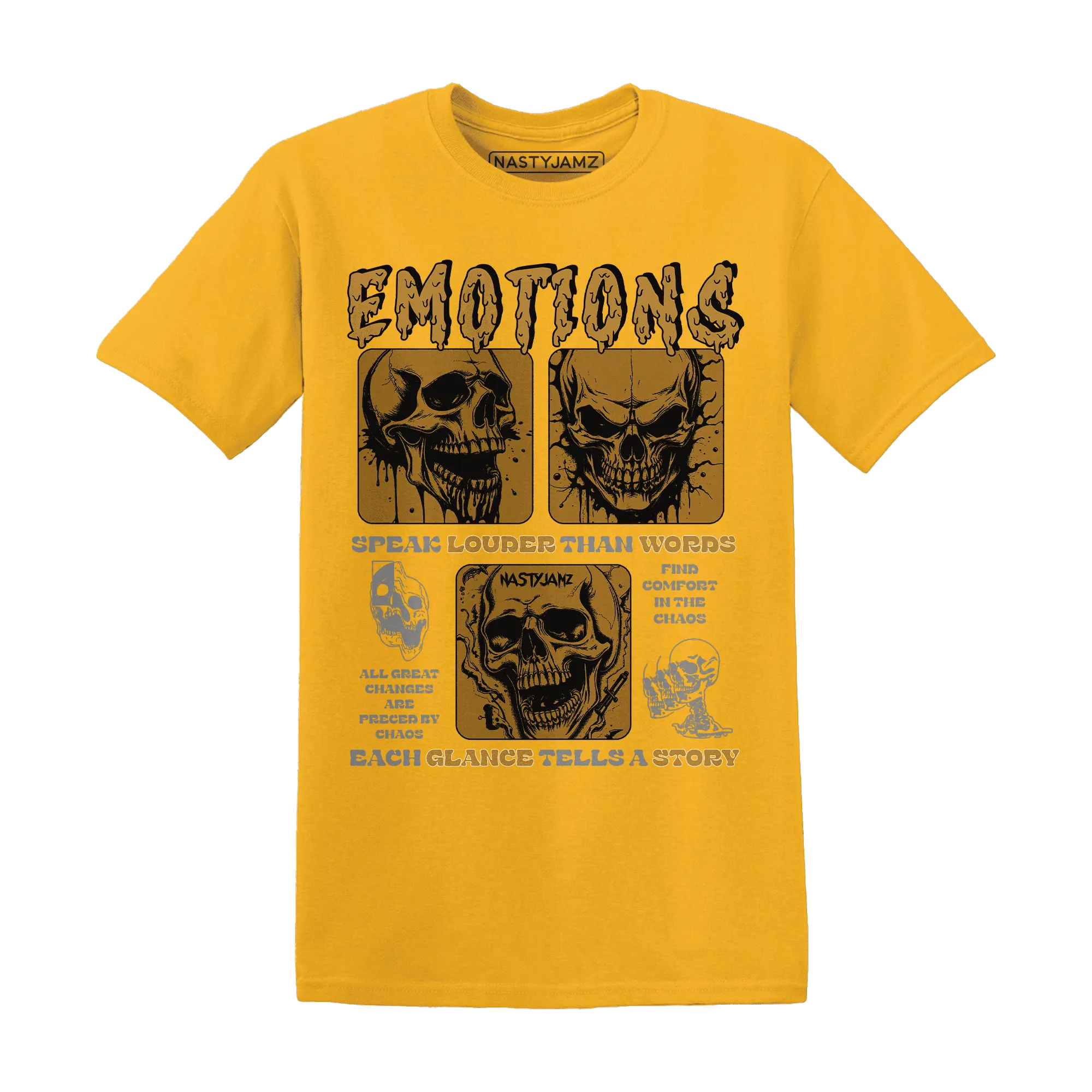 NastyJamz-Wheat-13s-T-Shirt-Match-Emotions-Skull