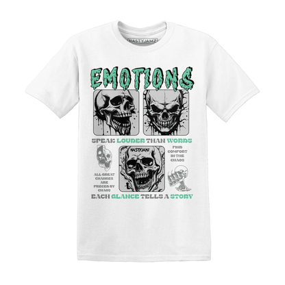 NastyJamz-Green-Glow-3s-T-Shirt-Match-Emotions-Skull
