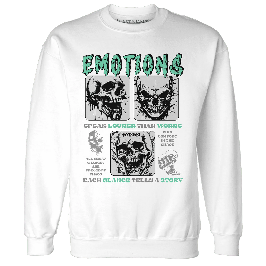 Green-Glow-3s-NastyJamz-Sweatshirt-Match-Emotions-Skull