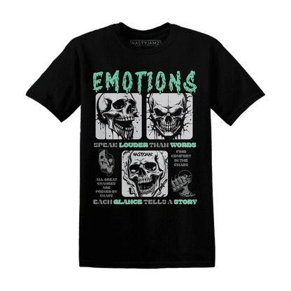 NastyJamz-Green-Glow-3s-T-Shirt-Match-Emotions-Skull