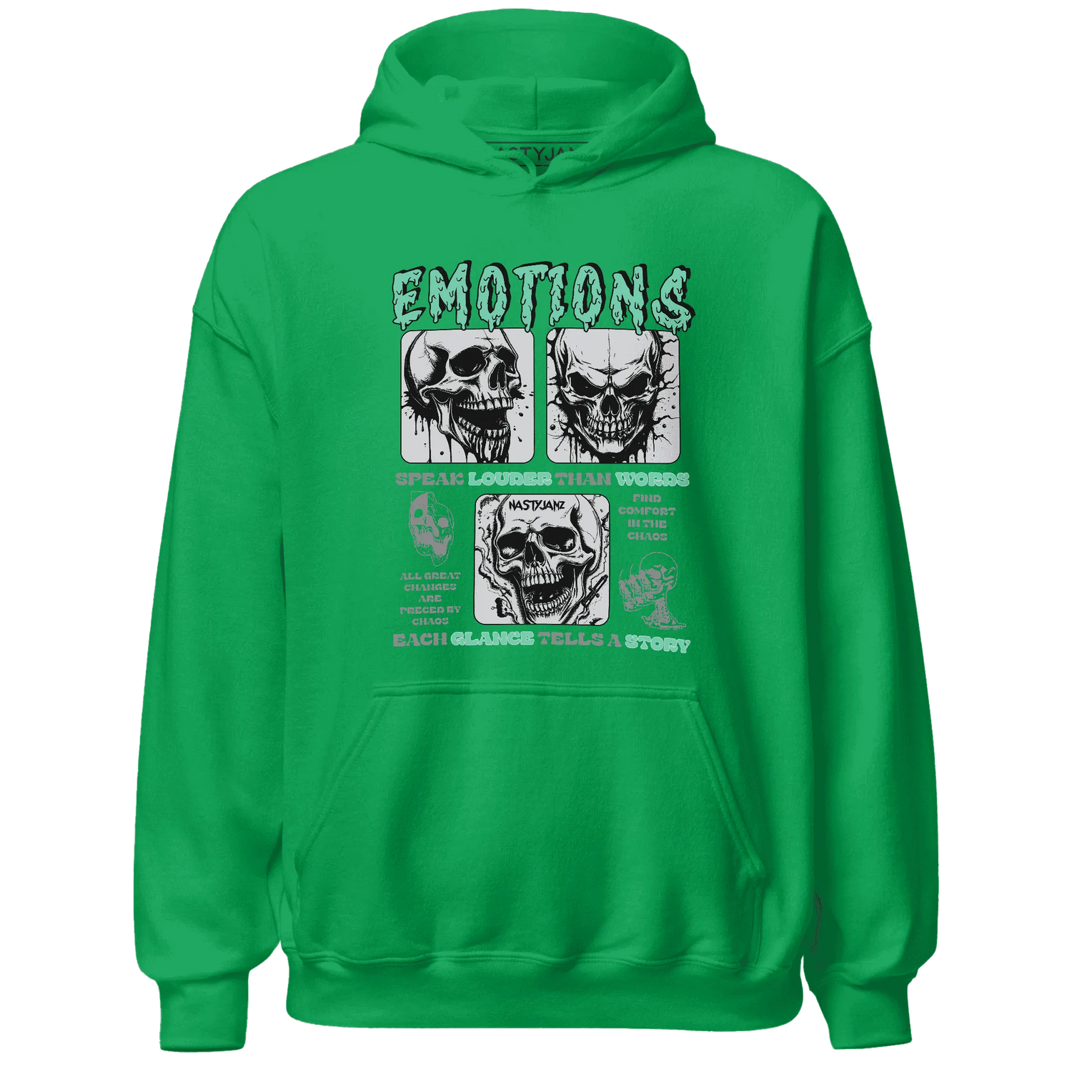 NastyJamz-Green-Glow-3s-Hoodie-Match-Emotions-Skull