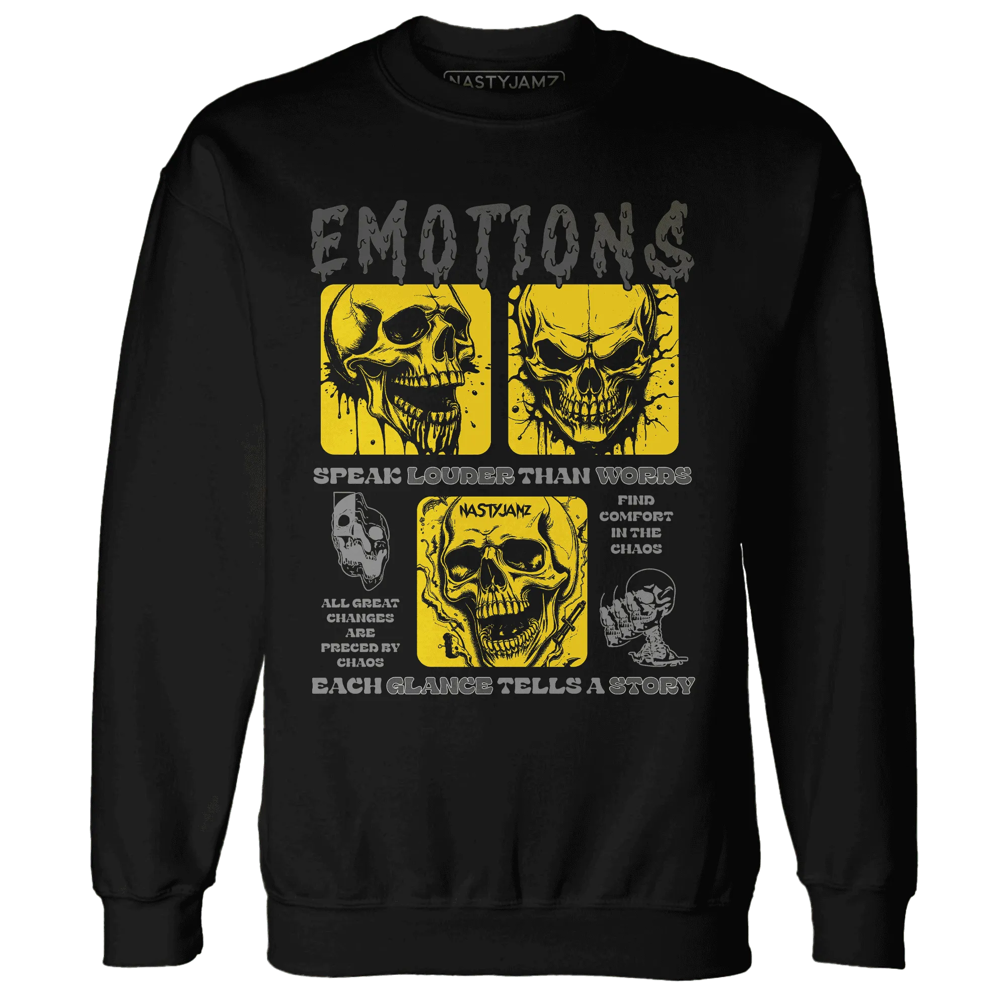 NastyJamz-Thunder-4s-Sweatshirt-Match-Emotions-Skull