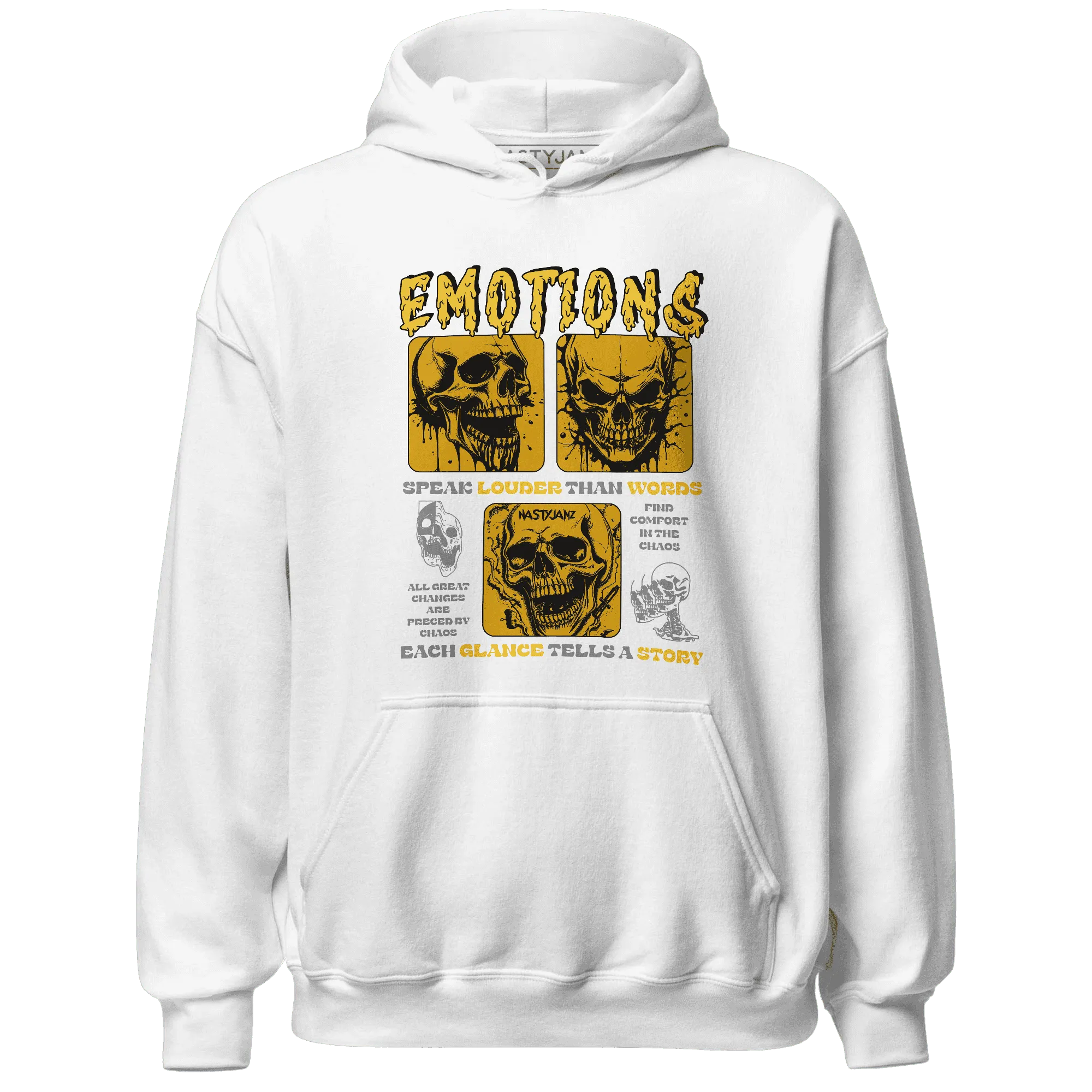 NastyJamz-Yellow-Ochre-6s-Hoodie-Match-Emotions-Skull