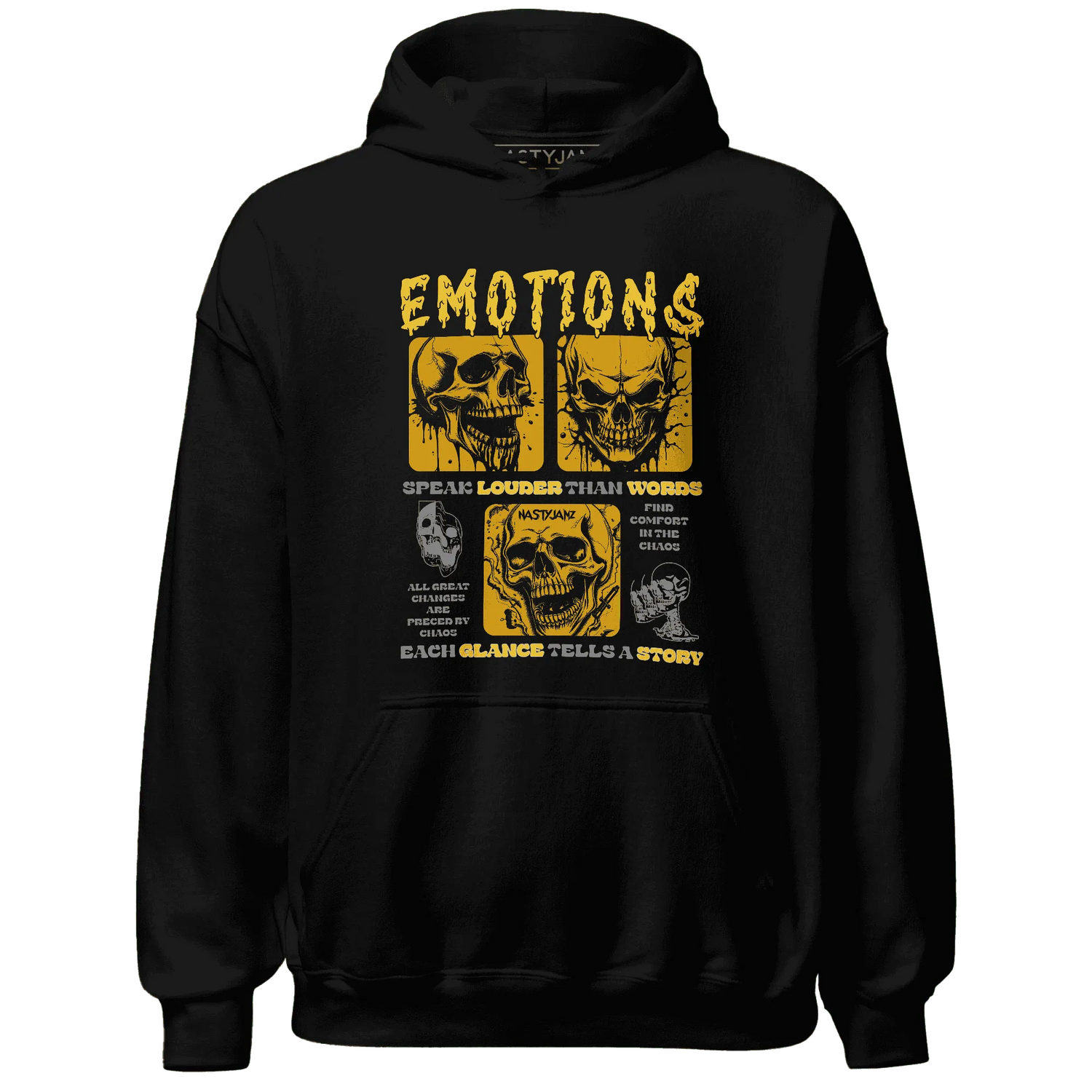 NastyJamz-Yellow-Ochre-6s-Hoodie-Match-Emotions-Skull