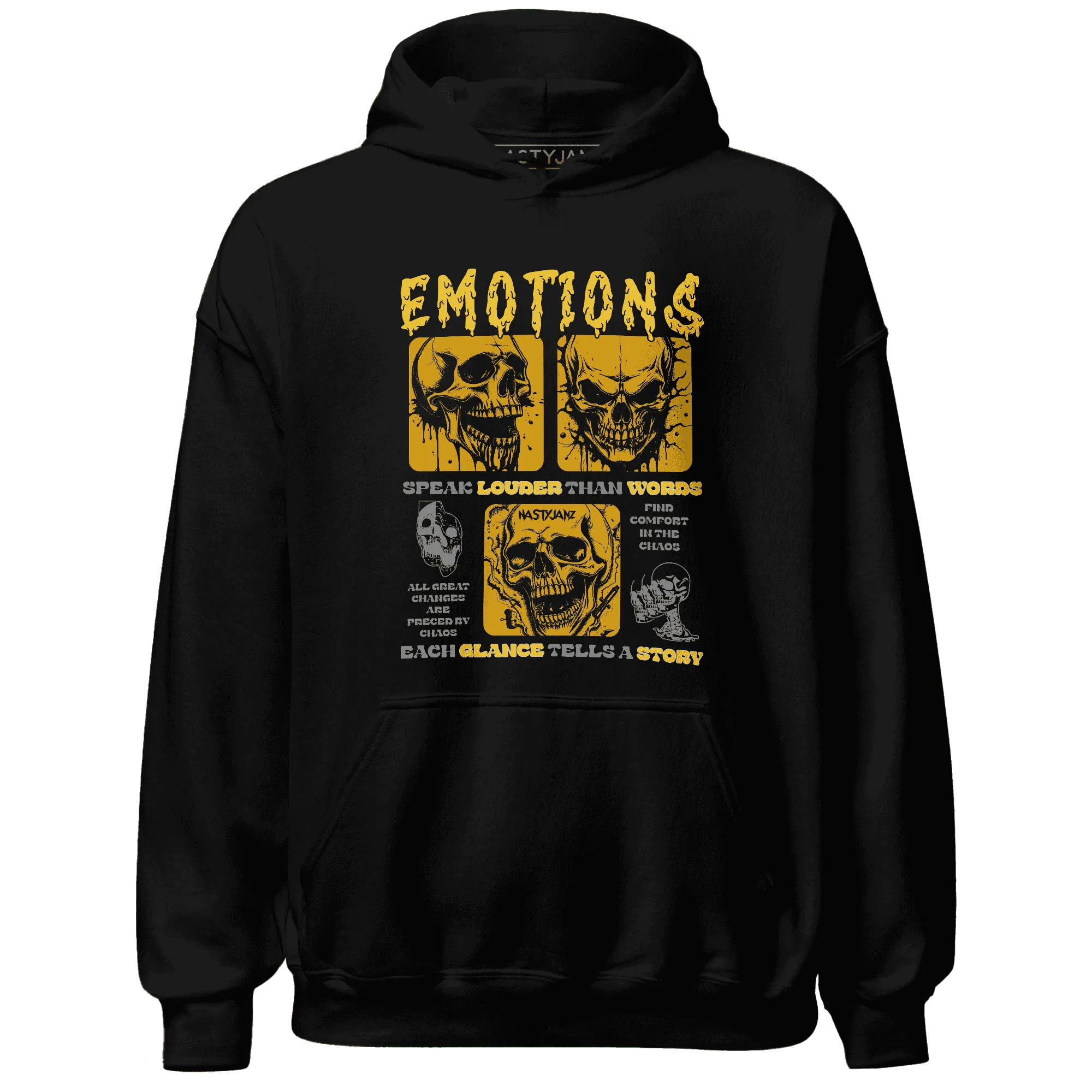 NastyJamz-Yellow-Ochre-6s-Hoodie-Match-Emotions-Skull