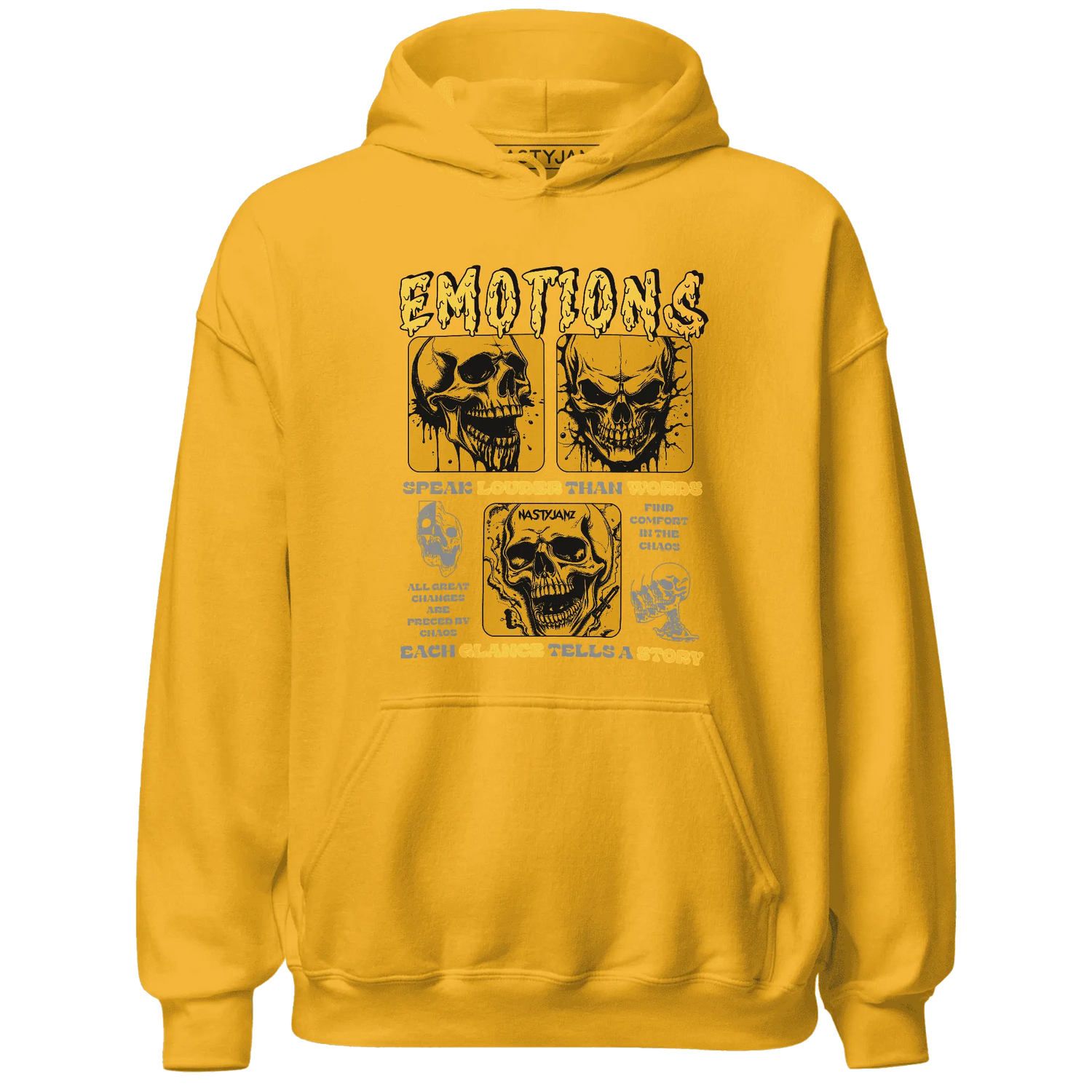 NastyJamz-Yellow-Ochre-6s-Hoodie-Match-Emotions-Skull