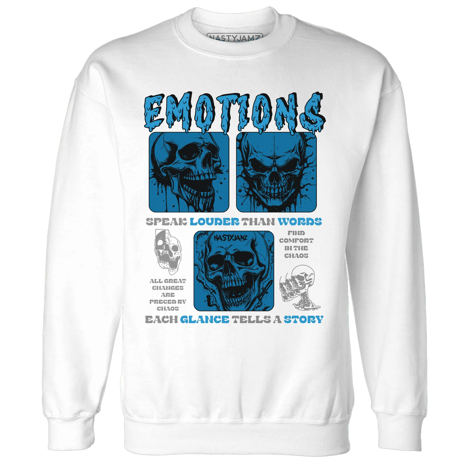 NastyJamz-Powder-Blue-9s-Sweatshirt-Match-Emotions-Skull