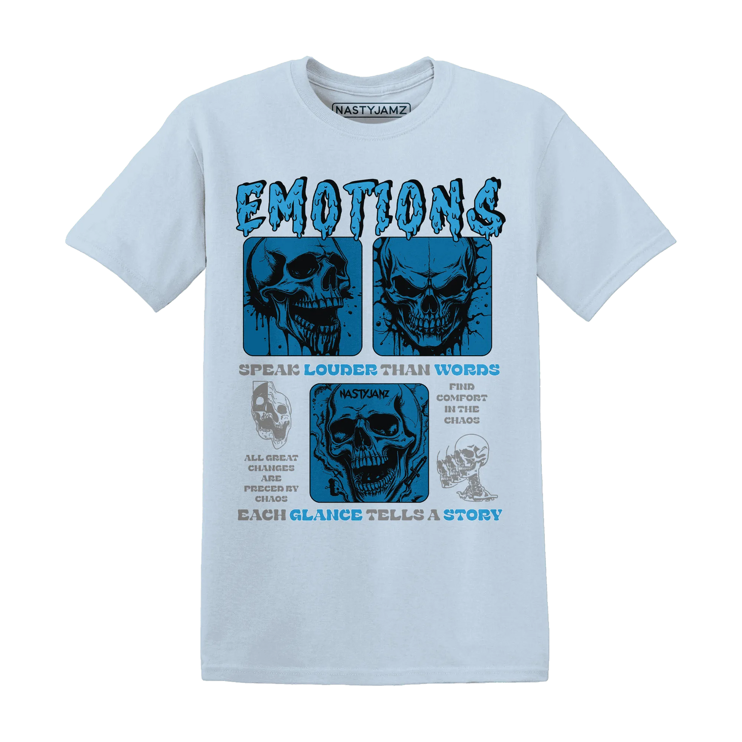 NastyJamz-Powder-Blue-9s-T-Shirt-Match-Emotions-Skull