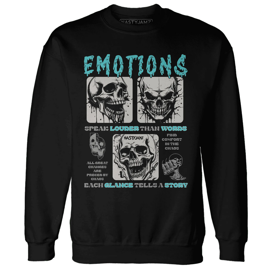 NastyJamz-NBL-Cyan-Burst-9060-Sweatshirt-Match-Emotions-Skull
