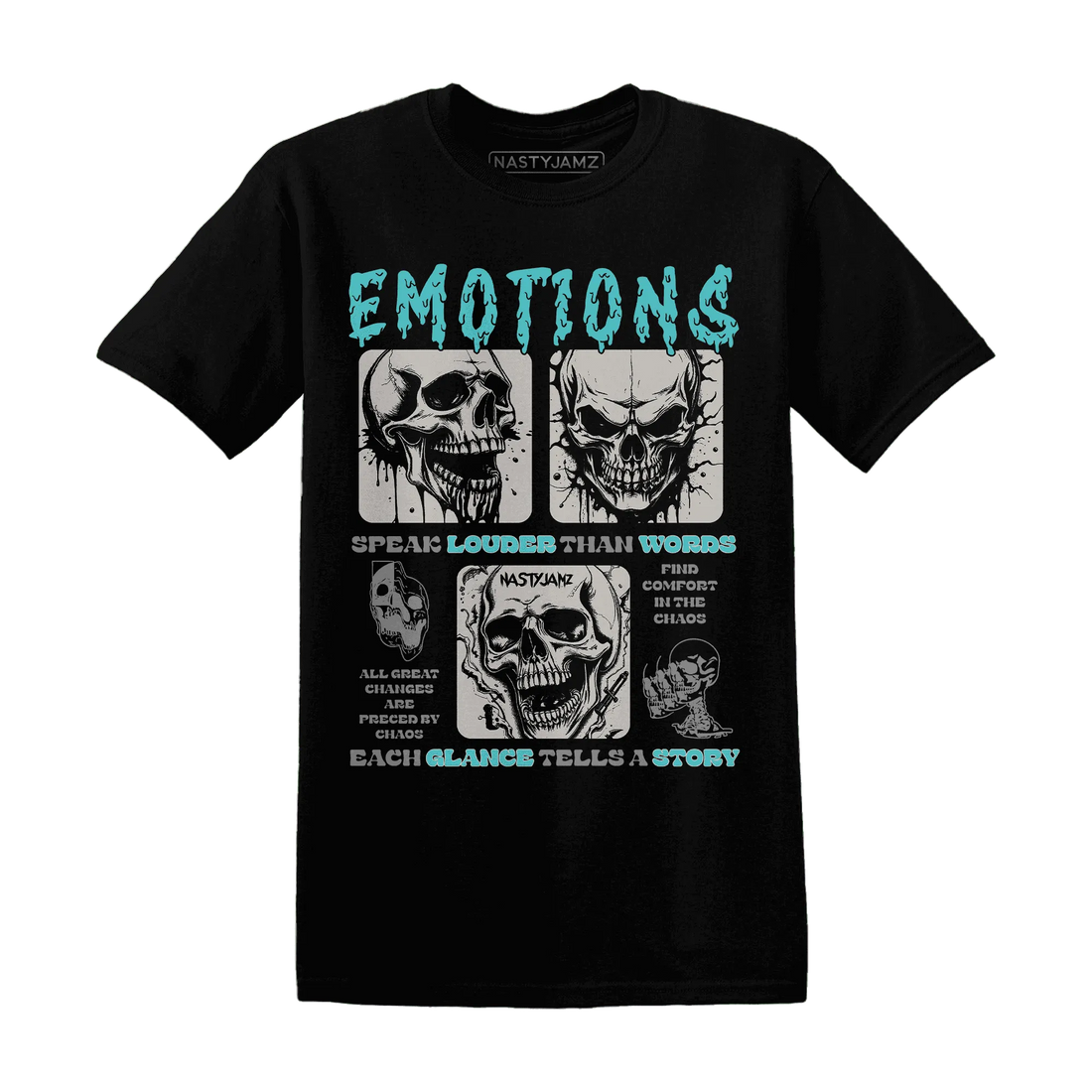 NastyJamz-NBL-Cyan-Burst-9060-T-Shirt-Match-Emotions-Skull
