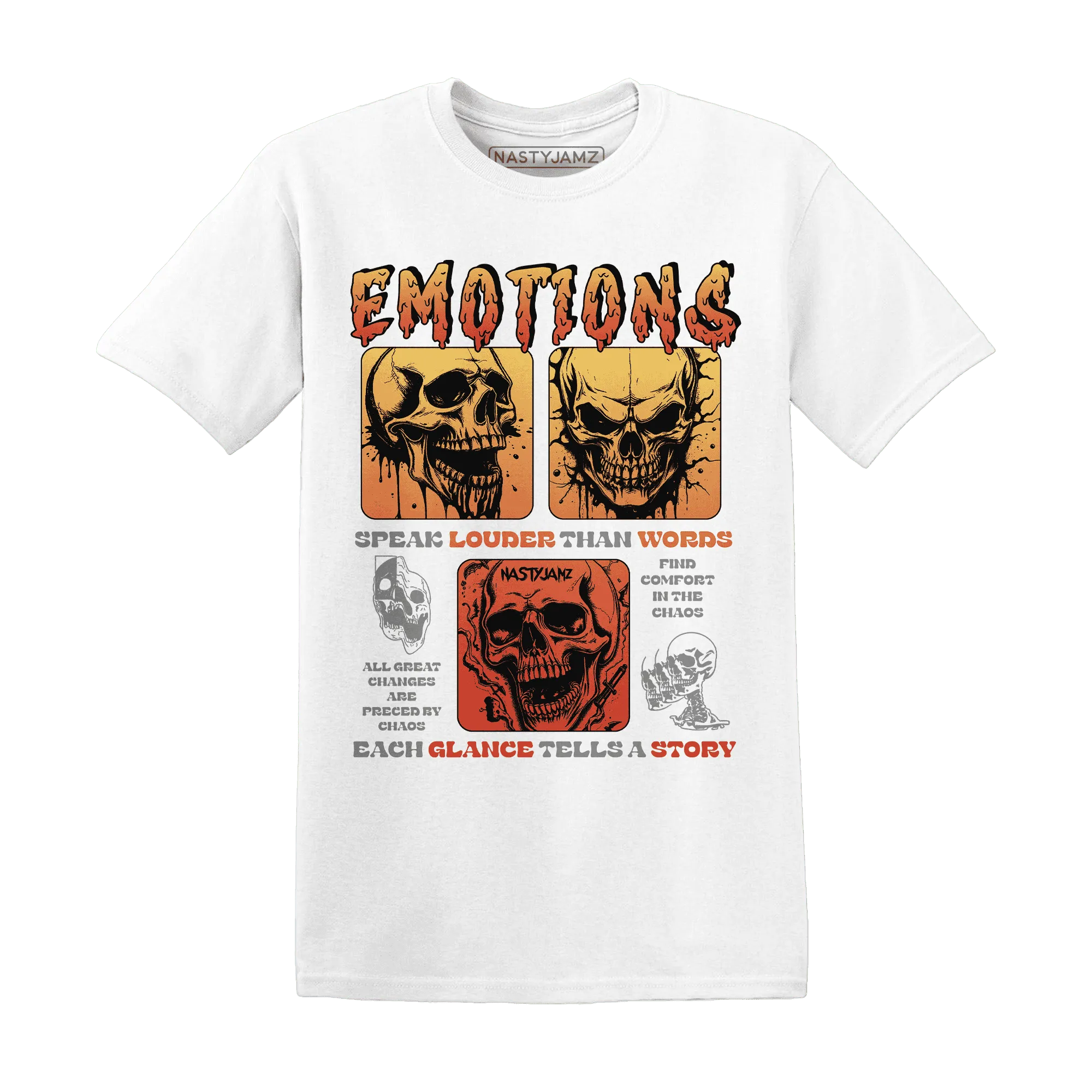 VaporMax-Crimson-Total-Orange-Plus-NastyJamz-T-Shirt-Match-Emotions-Skull