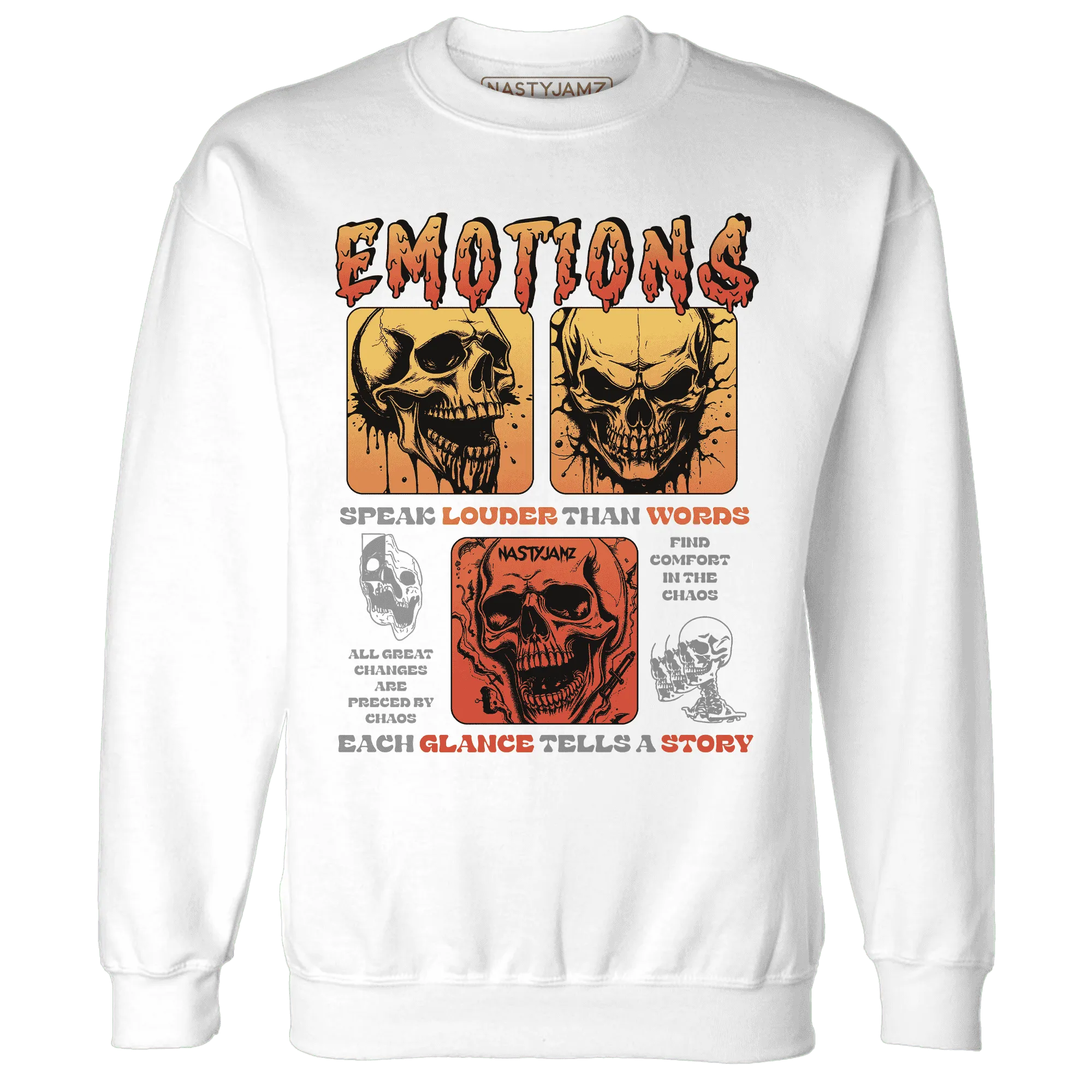 NastyJamz-VaporMax-Crimson-Total-Orange-Plus-Sweatshirt-Match-Emotions-Skull