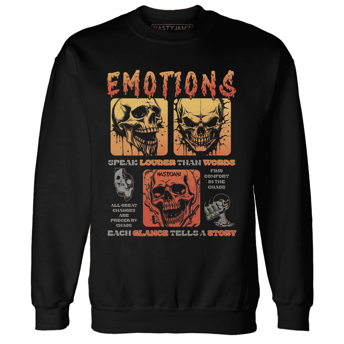 VaporMax-Crimson-Total-Orange-Plus-NastyJamz-Sweatshirt-Match-Emotions-Skull