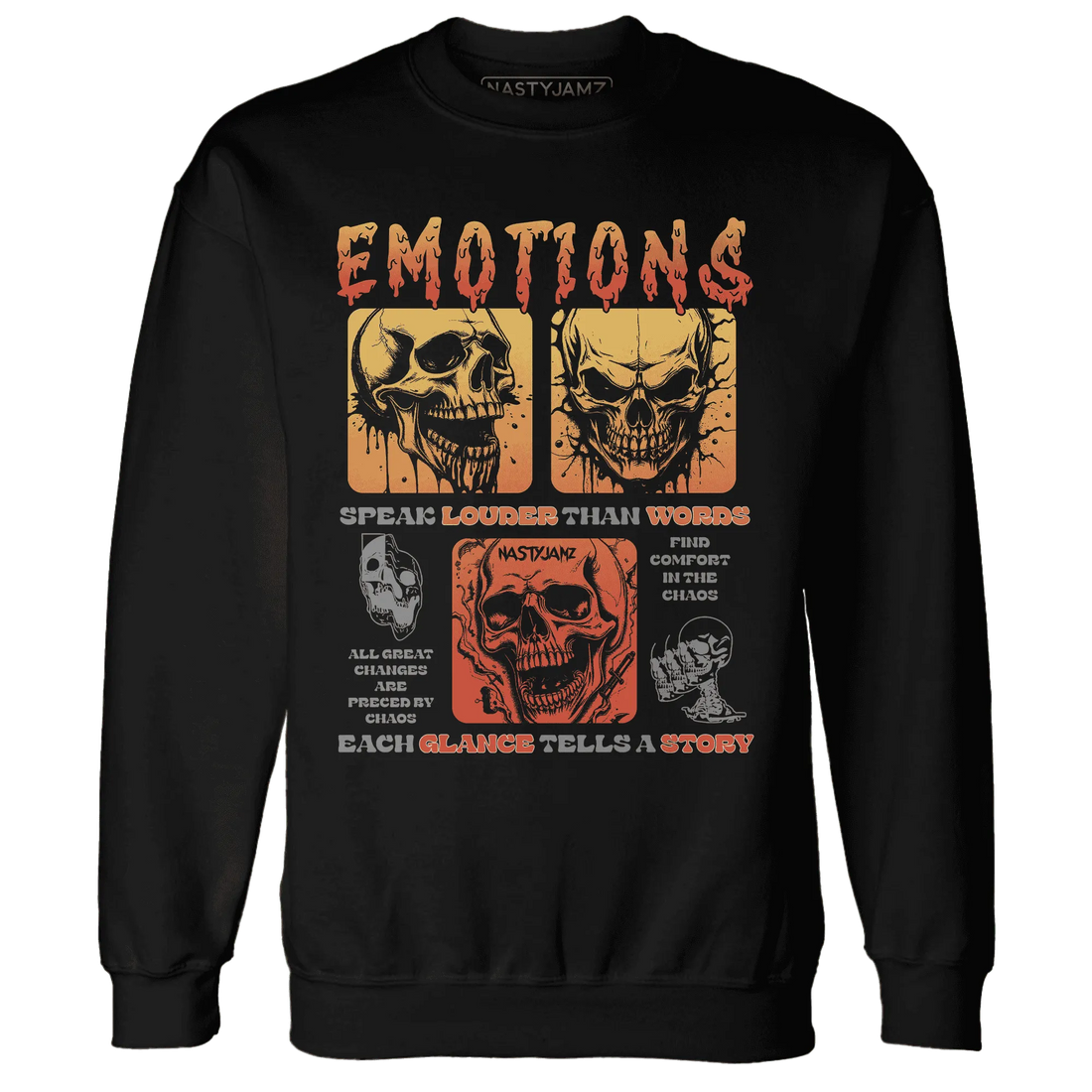 NastyJamz-VaporMax-Crimson-Total-Orange-Plus-Sweatshirt-Match-Emotions-Skull