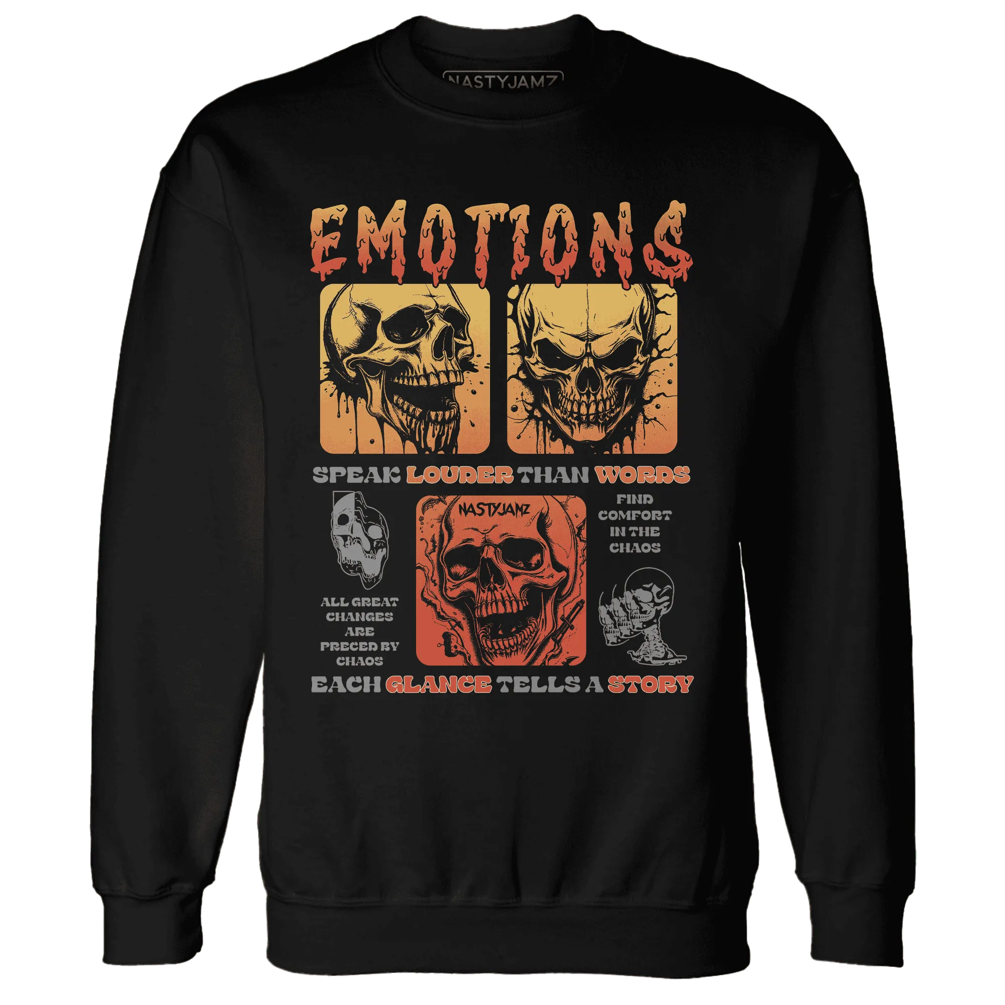 NastyJamz-VaporMax-Crimson-Total-Orange-Plus-Sweatshirt-Match-Emotions-Skull