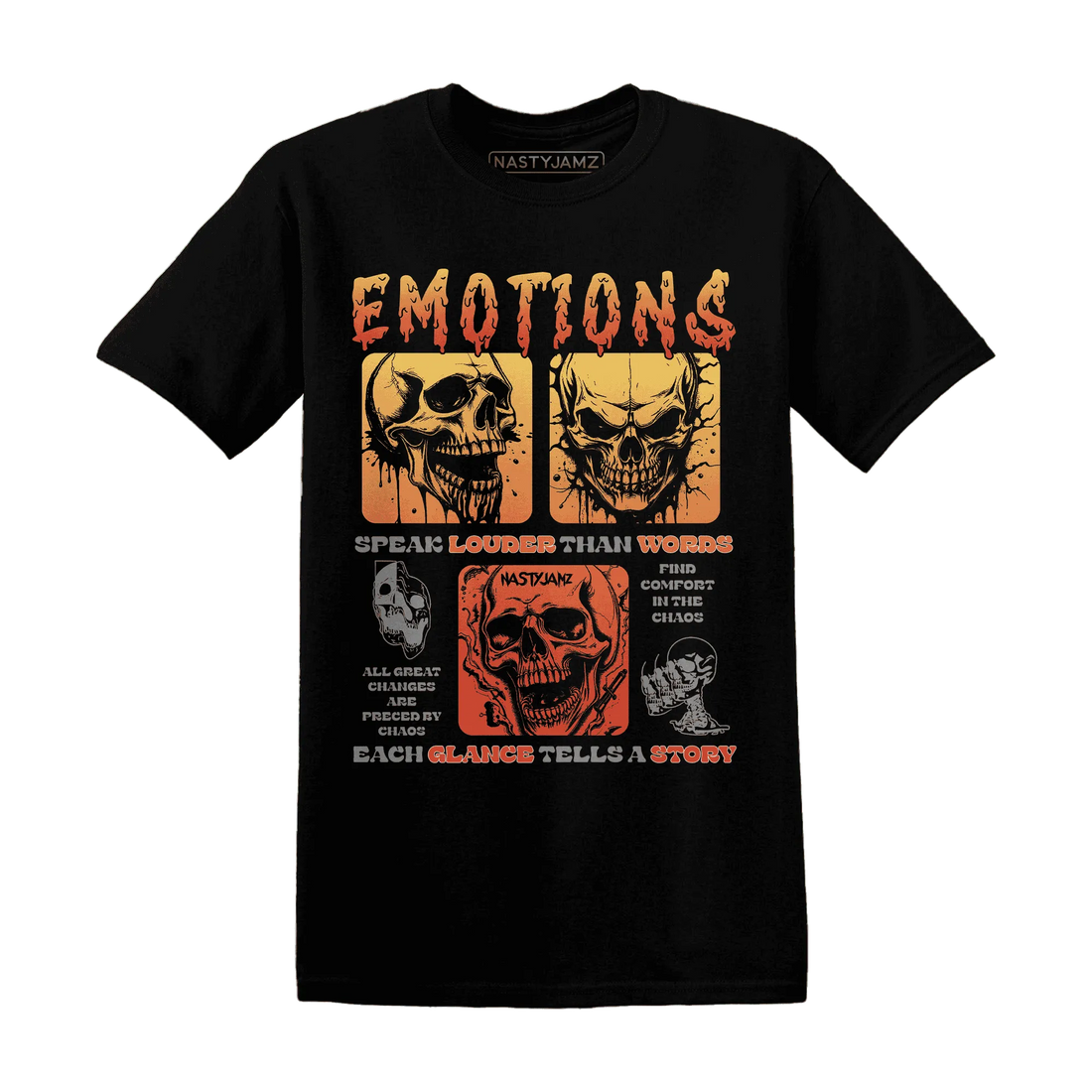 VaporMax-Crimson-Total-Orange-Plus-NastyJamz-T-Shirt-Match-Emotions-Skull