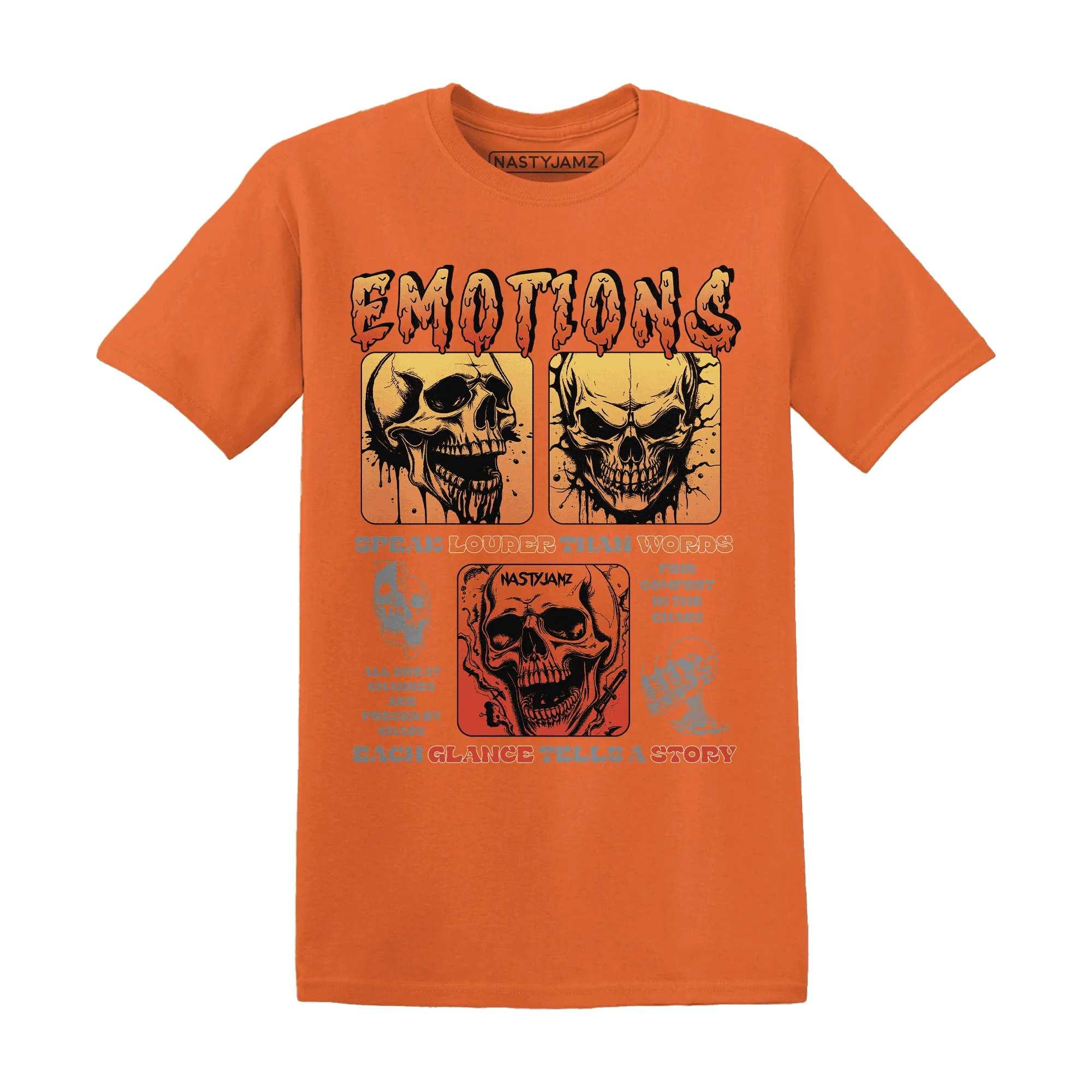 VaporMax-Crimson-Total-Orange-Plus-NastyJamz-T-Shirt-Match-Emotions-Skull