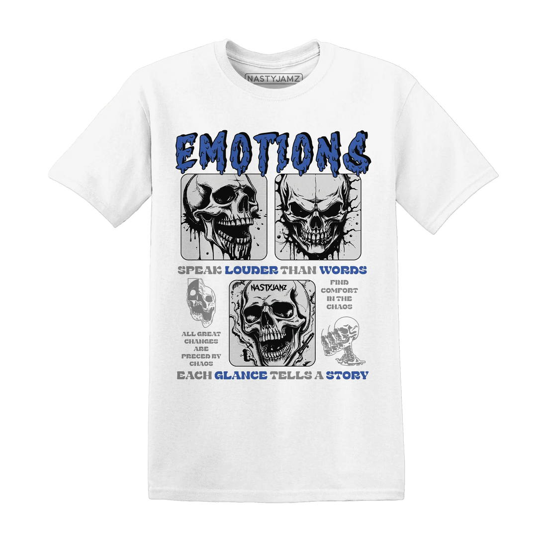 VaporMax-Game-Royal-Blue-NastyJamz-T-Shirt-Match-Emotions-Skull