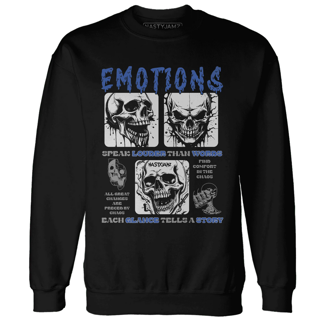 VaporMax-Game-Royal-Blue-NastyJamz-Sweatshirt-Match-Emotions-Skull