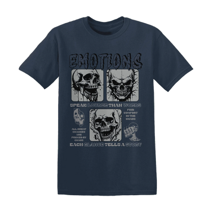 VaporMax-Plus-Midnight-Navy-White-Metallic-Silver-T-Shirt-Match-Emotions-Skull