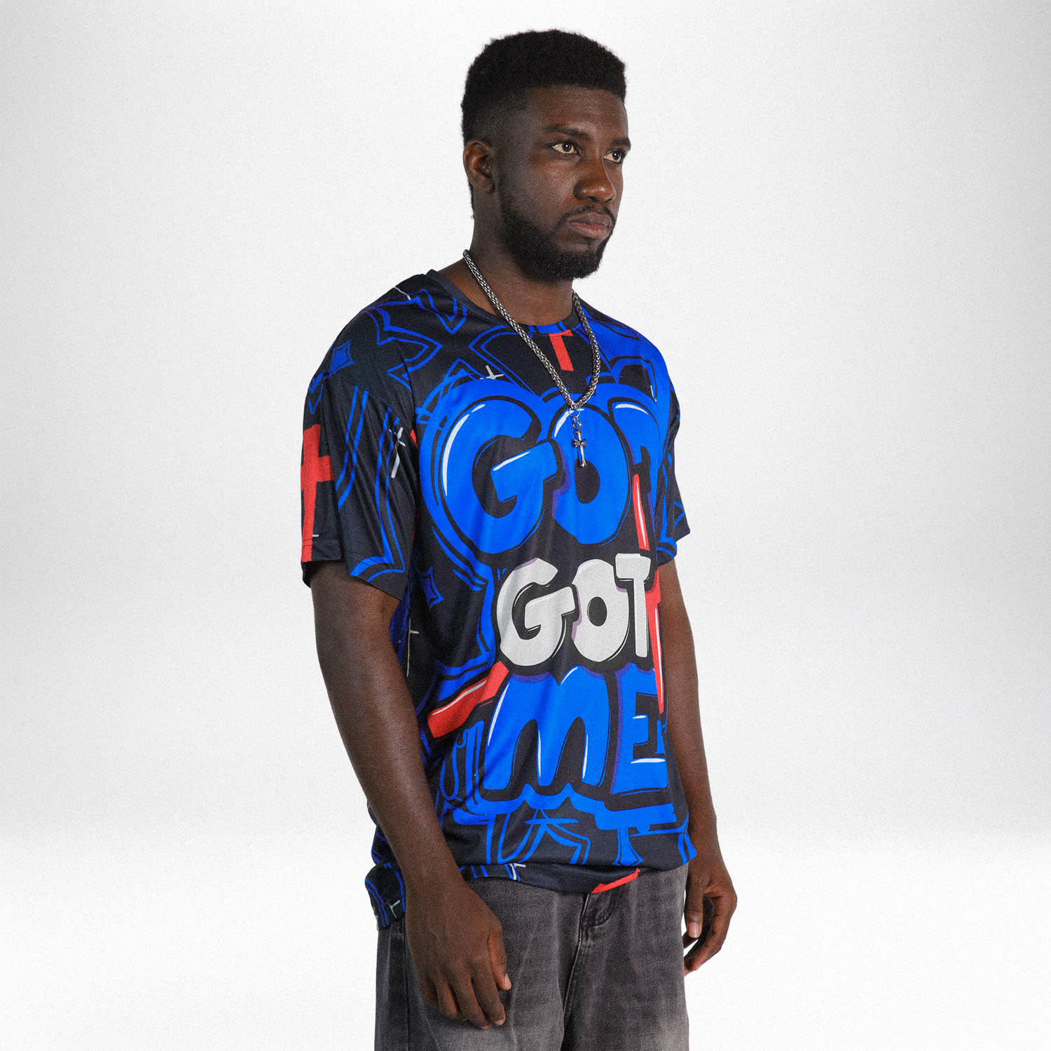 Rare Air 4s NastyJamz T-Shirt Match God Got Me All-Over Print