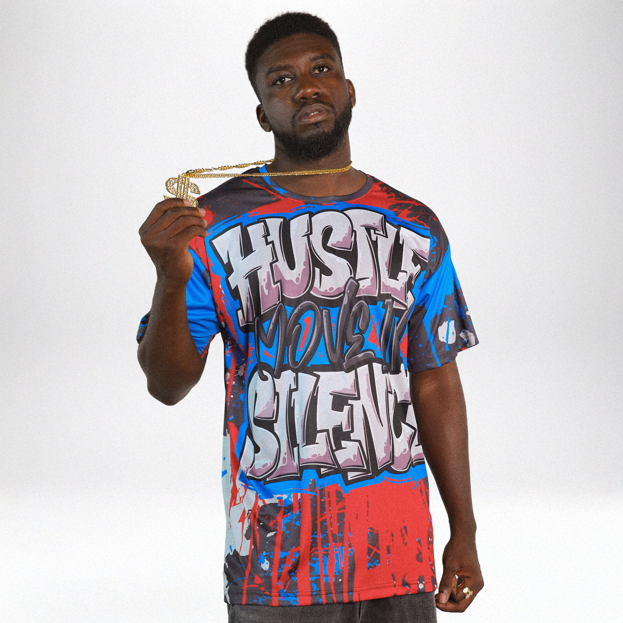 Rare Air 3s NastyJamz T Shirt Match Hustle Move In Silence All-Over Print