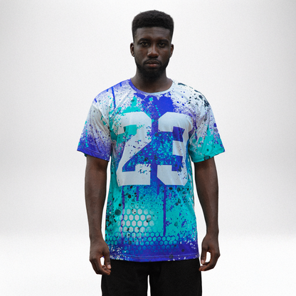 Grape 5s NastyJamz T-Shirt Match 23 Painted Graffiti All-Over Print