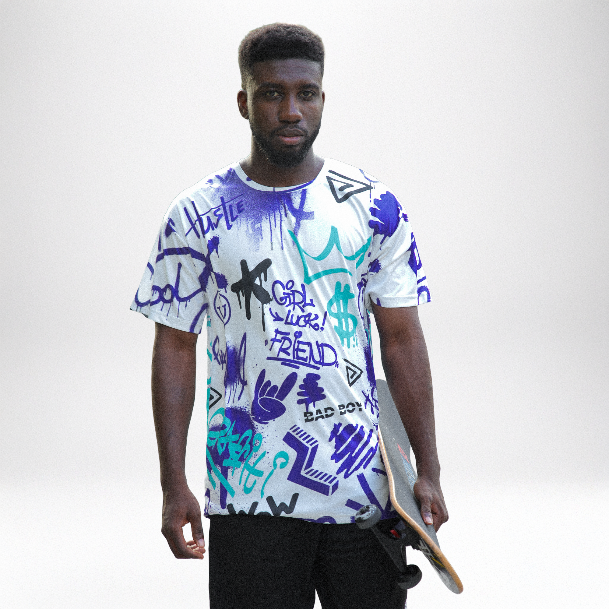Grape 5s NastyJamz T-Shirt Match Graffiti King All-Over Print Doodle Style