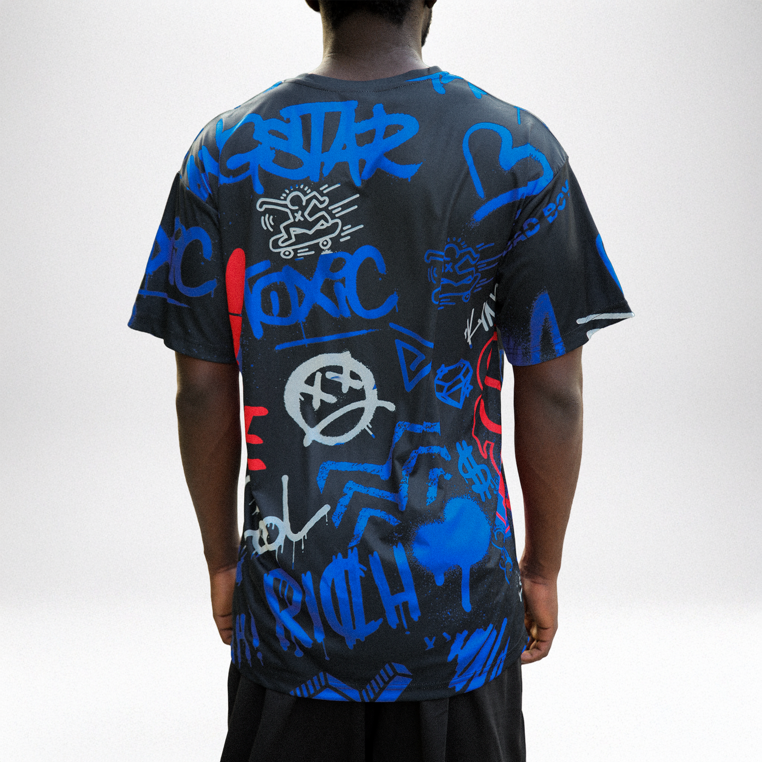 Rare Air 4s NastyJamz T-Shirt Match Graffiti King All-Over Print Doodle Style