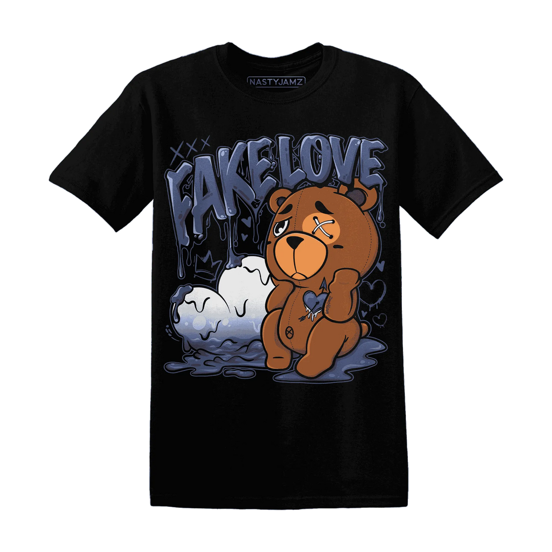 Low-Diffused-Blue-11s-T-Shirt-Match-Fake-Love-BER