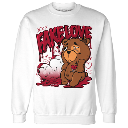 Retro Red Taxi 12s Sweatshirt Match Fake Love BER - NastyJamz