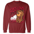 Retro Red Taxi 12s Sweatshirt Match Fake Love BER - NastyJamz