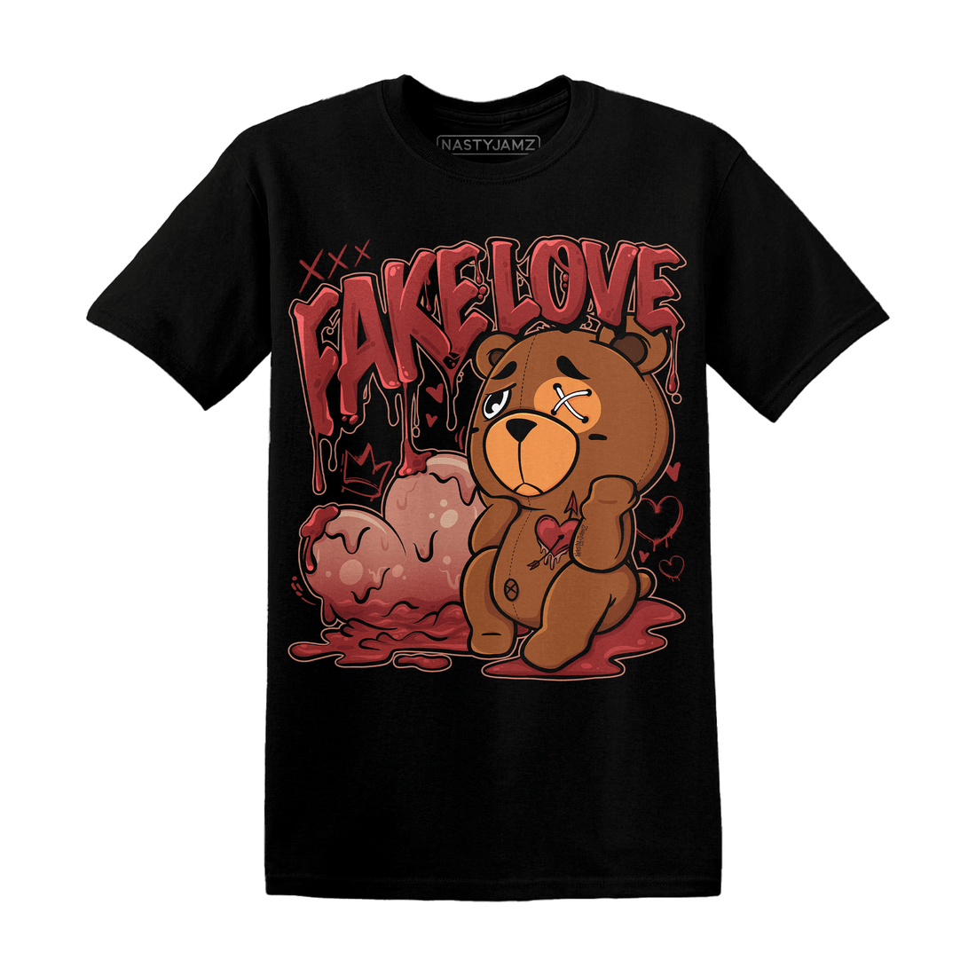 Dune Red 13s T Shirt Match Fake Love BER - NastyJamz