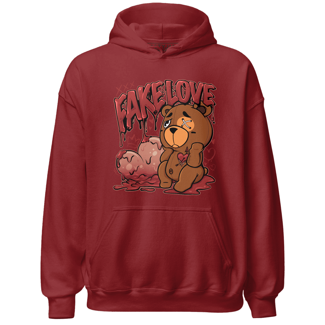 Dune Red 13s Hoodie Match Fake Love BER - NastyJamz