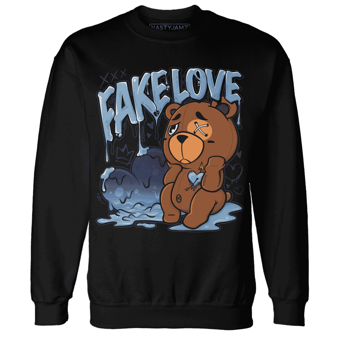 First In Flight 1s Sweatshirt Match Fake Love BER - NastyJamz