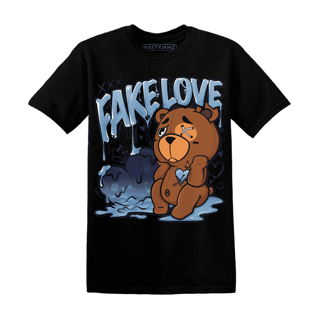 First In Flight 1s T Shirt Match Fake Love BER - NastyJamz